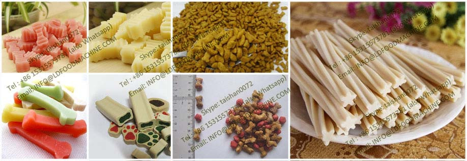 Factory price different output pet food pellet extruder machinery for dog fish cat bird