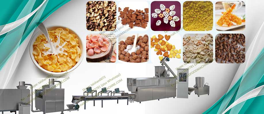 Corn flakes hot air puffing roaster Extruder machinery