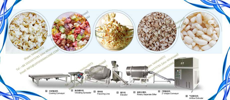 High Efficiency Caramel Popcorn machinery Popcorn Production Line Popcorn Coating machinery