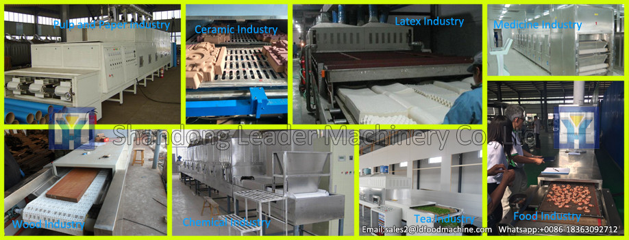 Continuous stable work microwave dryer machine price