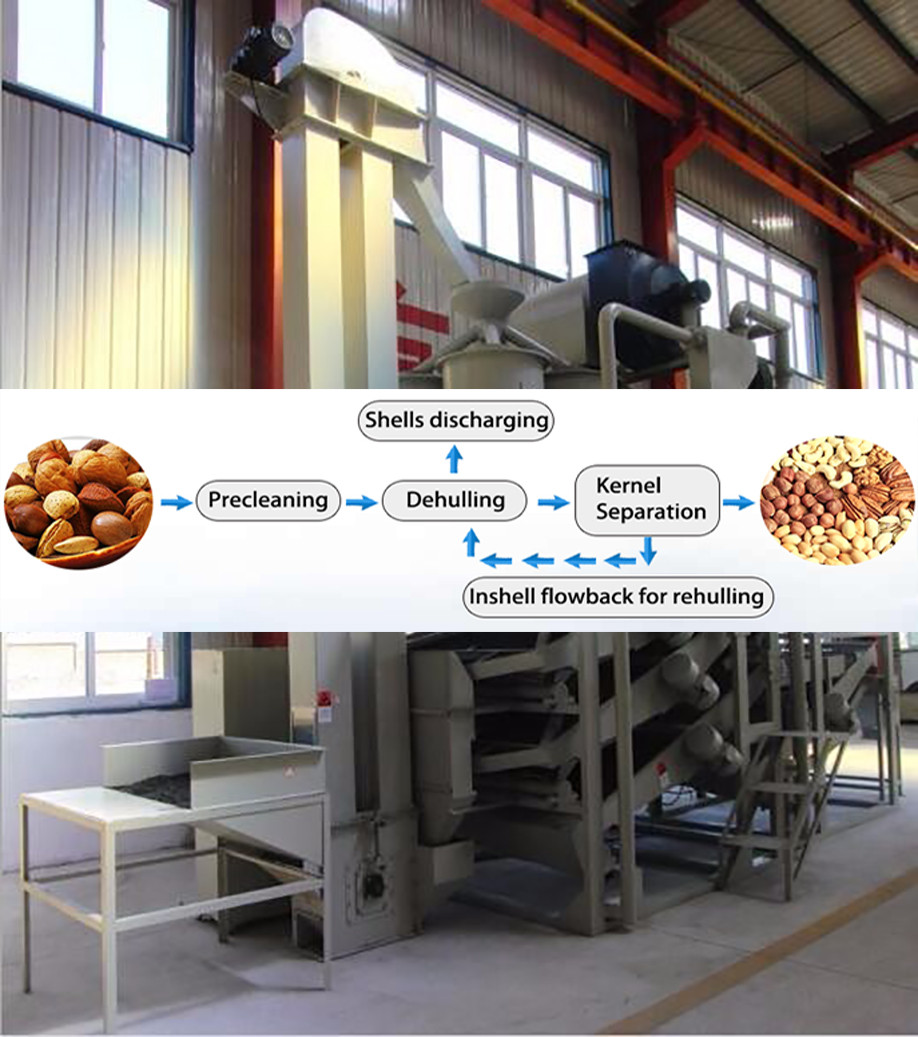 304 SS Peanut Kernel Cocoa Beans Peeling And Half Separating Machine