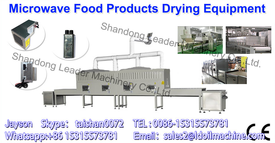 Microwave drying and puffing machine for patato chips