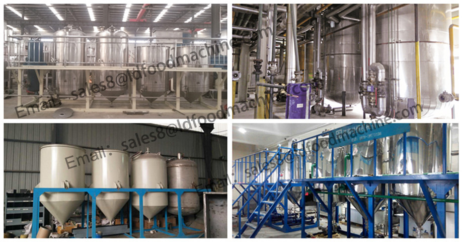 The most popular crude vegetable oil refining machinery with ISO9001 and CE