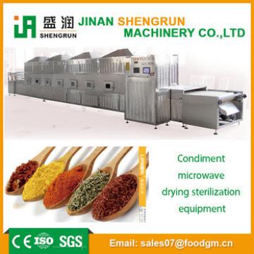 Industrial big capacity microwave dryer and sterilization machine for spices