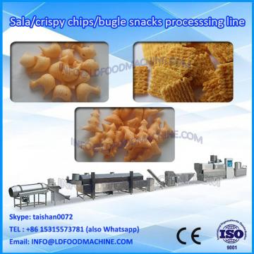 Automatic Corn Bugle Snacks Production Line Fried Wheat Flour Chips machinery