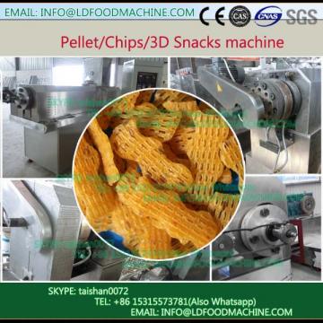 crisp Extruded Fry Wheat Corn Flour Pellet 3D Snacks line