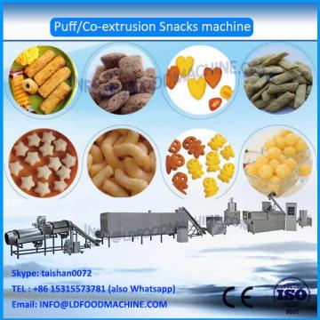Hot Sale twin Screw 100-150kg/h corn puffed snacks make machinery, puffs snacks processing line in Jinan