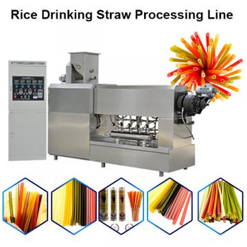 Rice Straw Equipment Color Edible Drinking Straw Production Line Green Food Straw Korea Extruder Equipment