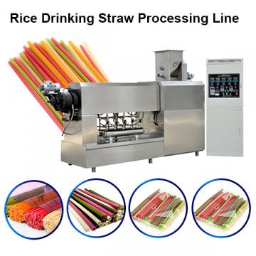 2020 most popular eco-friendly Pasta Rice Straws Making Machinery Edible Rice Drinking Straws extruder